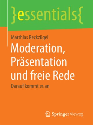 cover image of Moderation, Präsentation und freie Rede